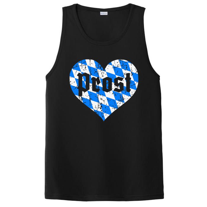 Prost Bavarian Heart Bayern Cute Oktoberfest PosiCharge Competitor Tank