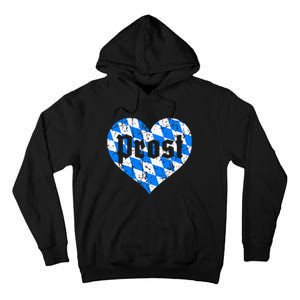 Prost Bavarian Heart Bayern Cute Oktoberfest Tall Hoodie