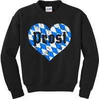 Prost Bavarian Heart Bayern Cute Oktoberfest Kids Sweatshirt