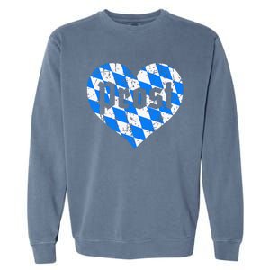 Prost Bavarian Heart Bayern Cute Oktoberfest Garment-Dyed Sweatshirt