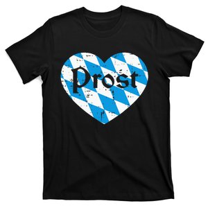 Prost Bavarian Heart Cute Oktoberfest T-Shirt