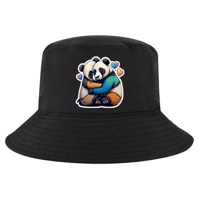 Panda Bear Hugs Love Cool Comfort Performance Bucket Hat