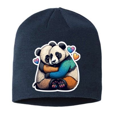 Panda Bear Hugs Love Sustainable Beanie