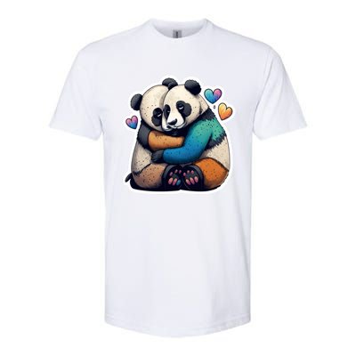 Panda Bear Hugs Love Softstyle® CVC T-Shirt