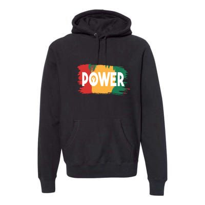 Power Black History Freedom Gift For Black History Month Premium Hoodie