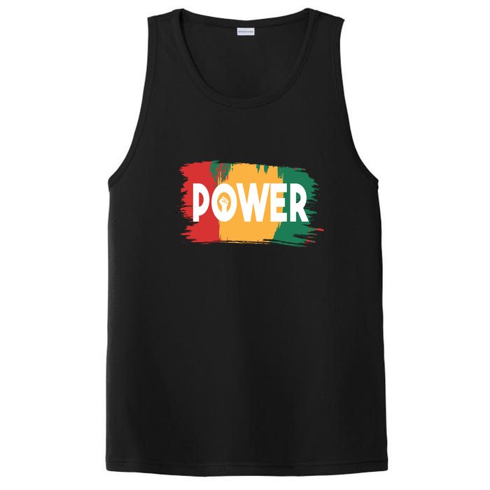 Power Black History Freedom Gift For Black History Month PosiCharge Competitor Tank