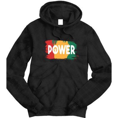 Power Black History Freedom Gift For Black History Month Tie Dye Hoodie