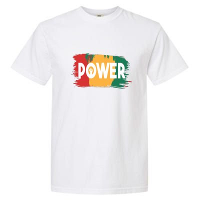 Power Black History Freedom Gift For Black History Month Garment-Dyed Heavyweight T-Shirt