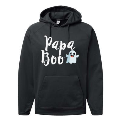 Papa Boo Halloween Family Matching Ghost Dad Performance Fleece Hoodie