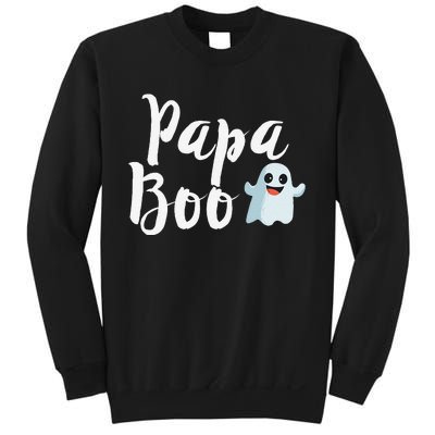 Papa Boo Halloween Family Matching Ghost Dad Sweatshirt