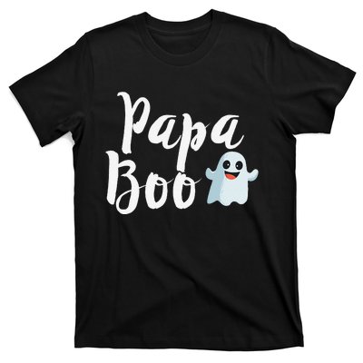 Papa Boo Halloween Family Matching Ghost Dad T-Shirt