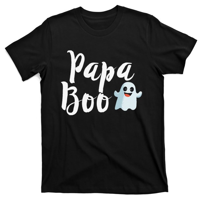 Papa Boo Halloween Family Matching Ghost Dad T-Shirt