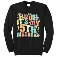 Pastel Bruh ItS My 5th Birthday 5 Year Old Birthday Sweatshirt