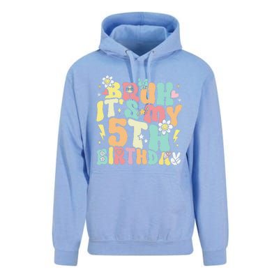 Pastel Bruh ItS My 5th Birthday 5 Year Old Birthday Unisex Surf Hoodie