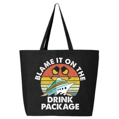 Ped6 Blame It On The Package Retro Ing Cruise Gift 25L Jumbo Tote