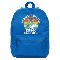 Ped6 Blame It On The Package Retro Ing Cruise Gift 16 in Basic Backpack