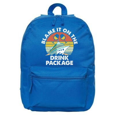 Ped6 Blame It On The Package Retro Ing Cruise Gift 16 in Basic Backpack