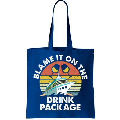 Ped6 Blame It On The Package Retro Ing Cruise Gift Tote Bag