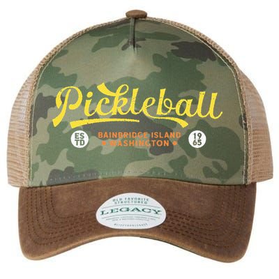 Pickleball Bainbridge Island 1965 Vintage Pickleball Legacy Tie Dye Trucker Hat