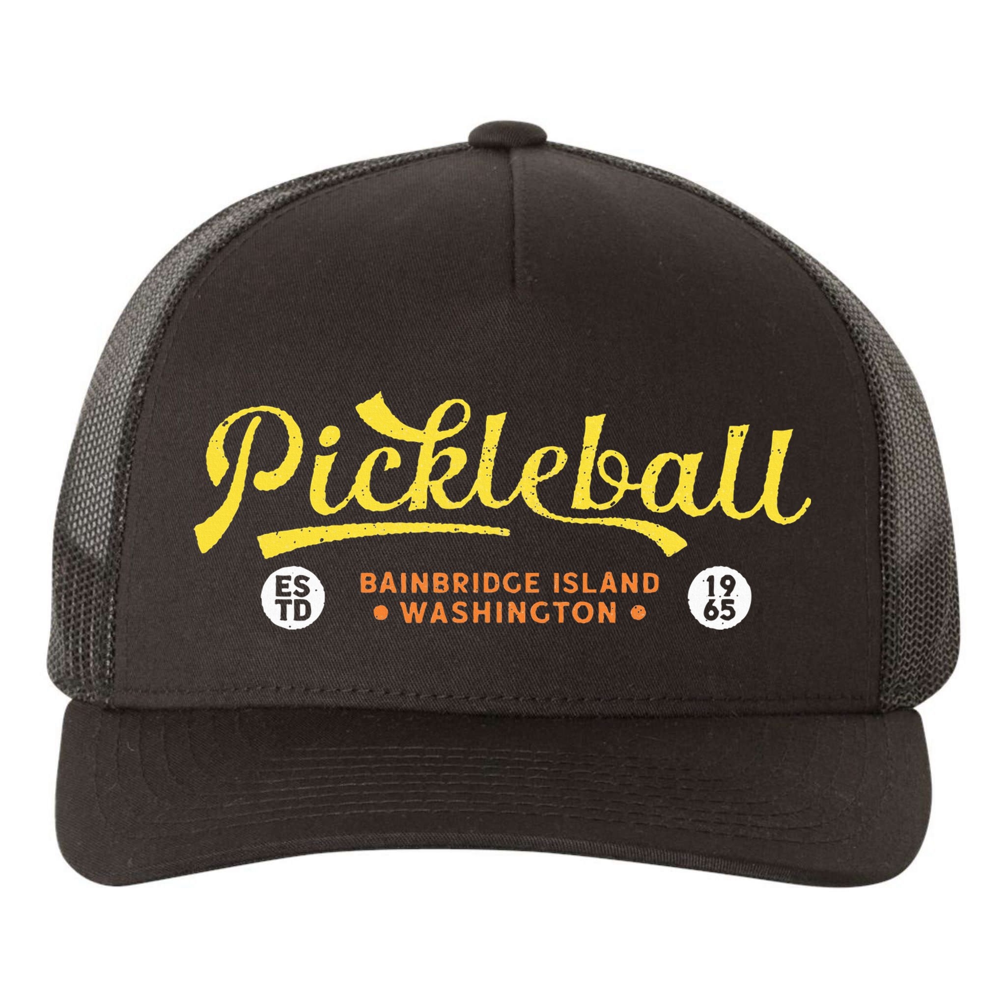 Pickleball Bainbridge Island 1965 Vintage Pickleball Yupoong Adult 5-Panel Trucker Hat