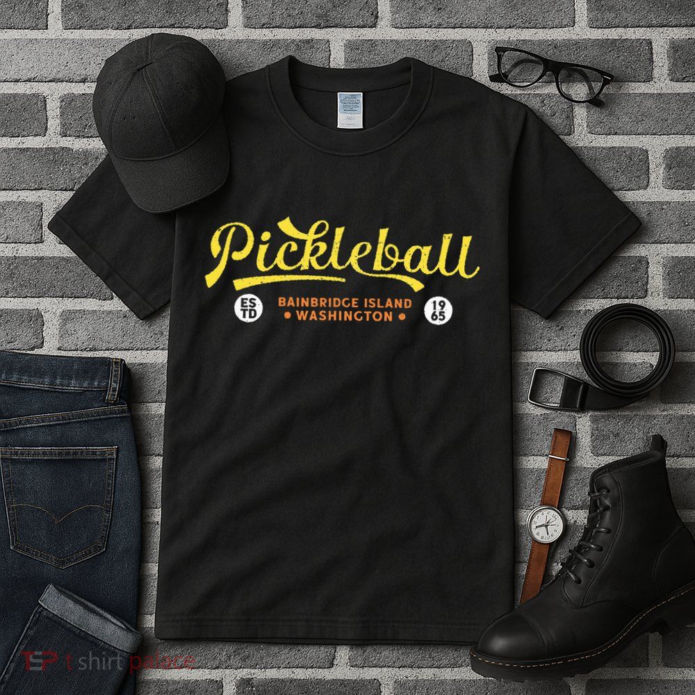 Pickleball Bainbridge Island 1965 Vintage Pickleball Tall T-Shirt