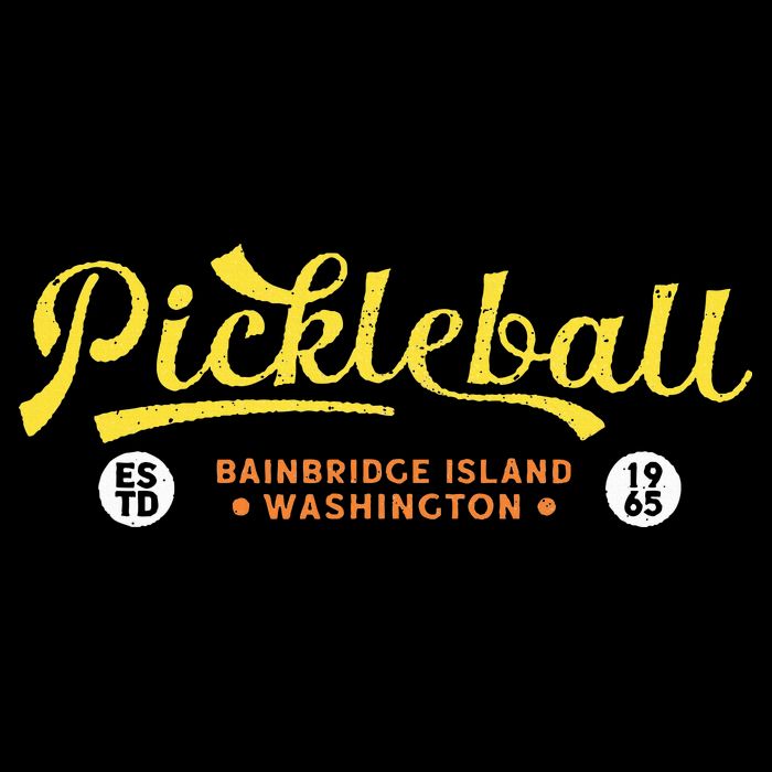 Pickleball Bainbridge Island 1965 Vintage Pickleball Bucket Hat