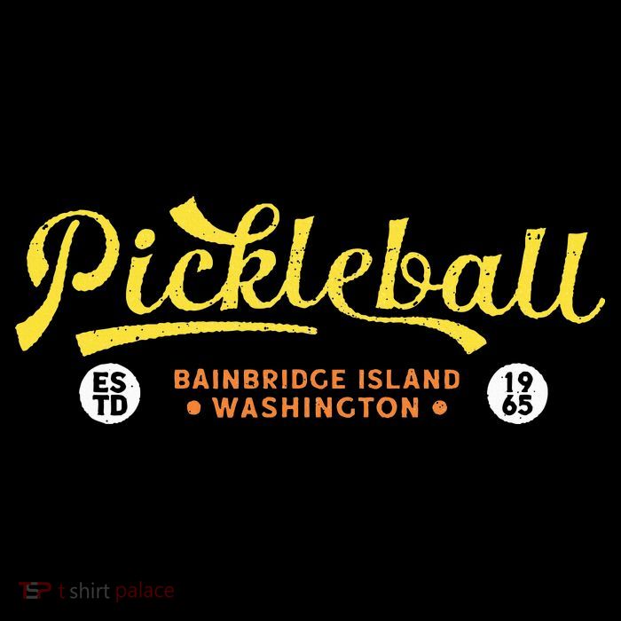 Pickleball Bainbridge Island 1965 Vintage Pickleball Kids T-Shirt