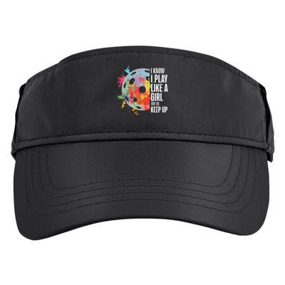 Pickle Ball I Play Like A Girl Pickleball Women Girls Kids Adult Drive Performance Visor