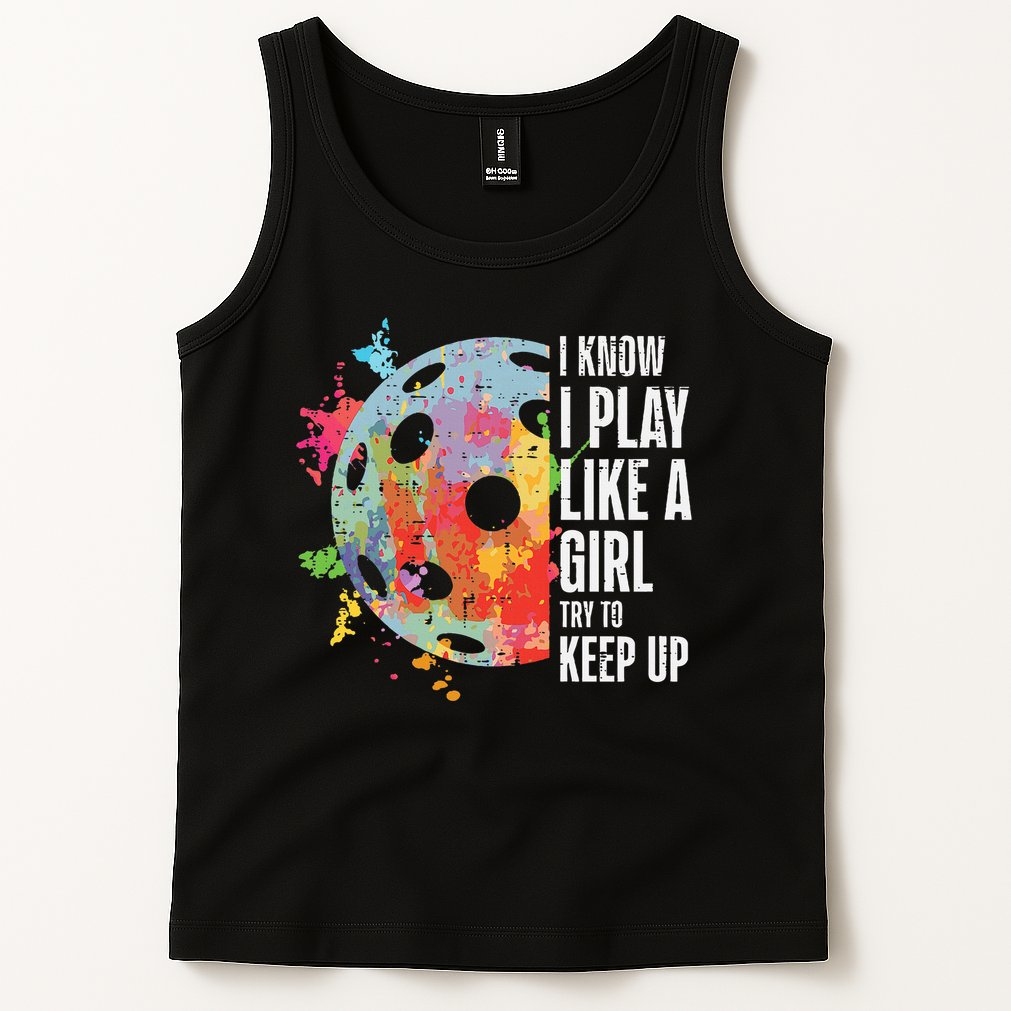 Pickle Ball I Play Like A Girl Pickleball Women Girls Kids Tank Top