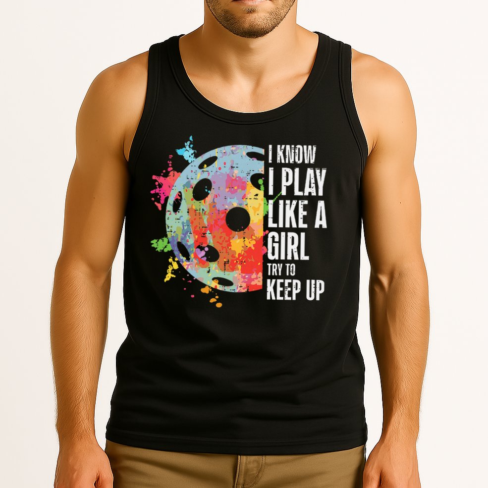 Pickle Ball I Play Like A Girl Pickleball Women Girls Kids Tank Top