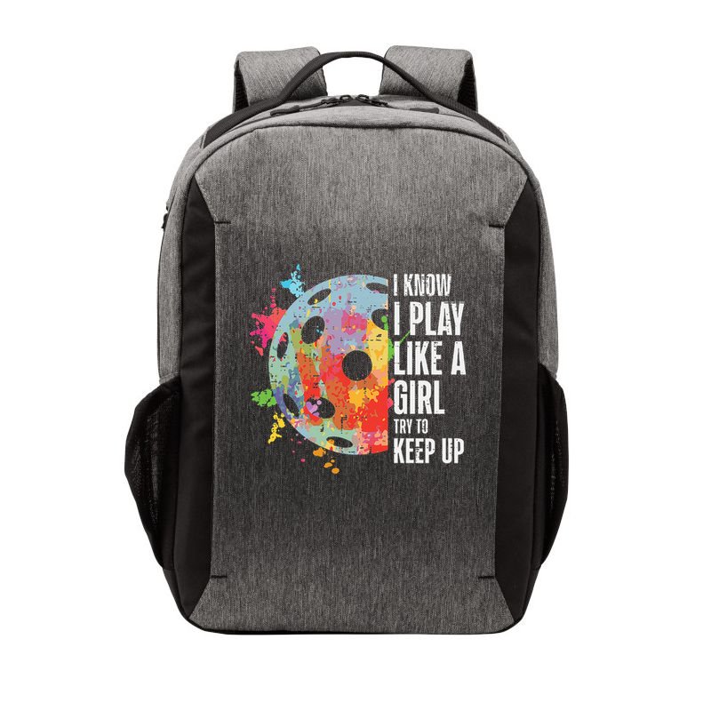 Pickle Ball I Play Like A Girl Pickleball Women Girls Kids Vector Backpack