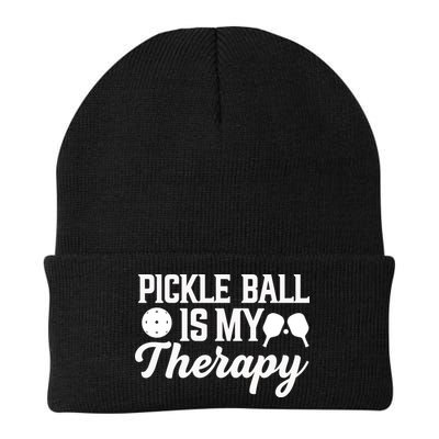 Pickle Ball Is My Therapy Gift For Pickleball Player Team Sport Beanie