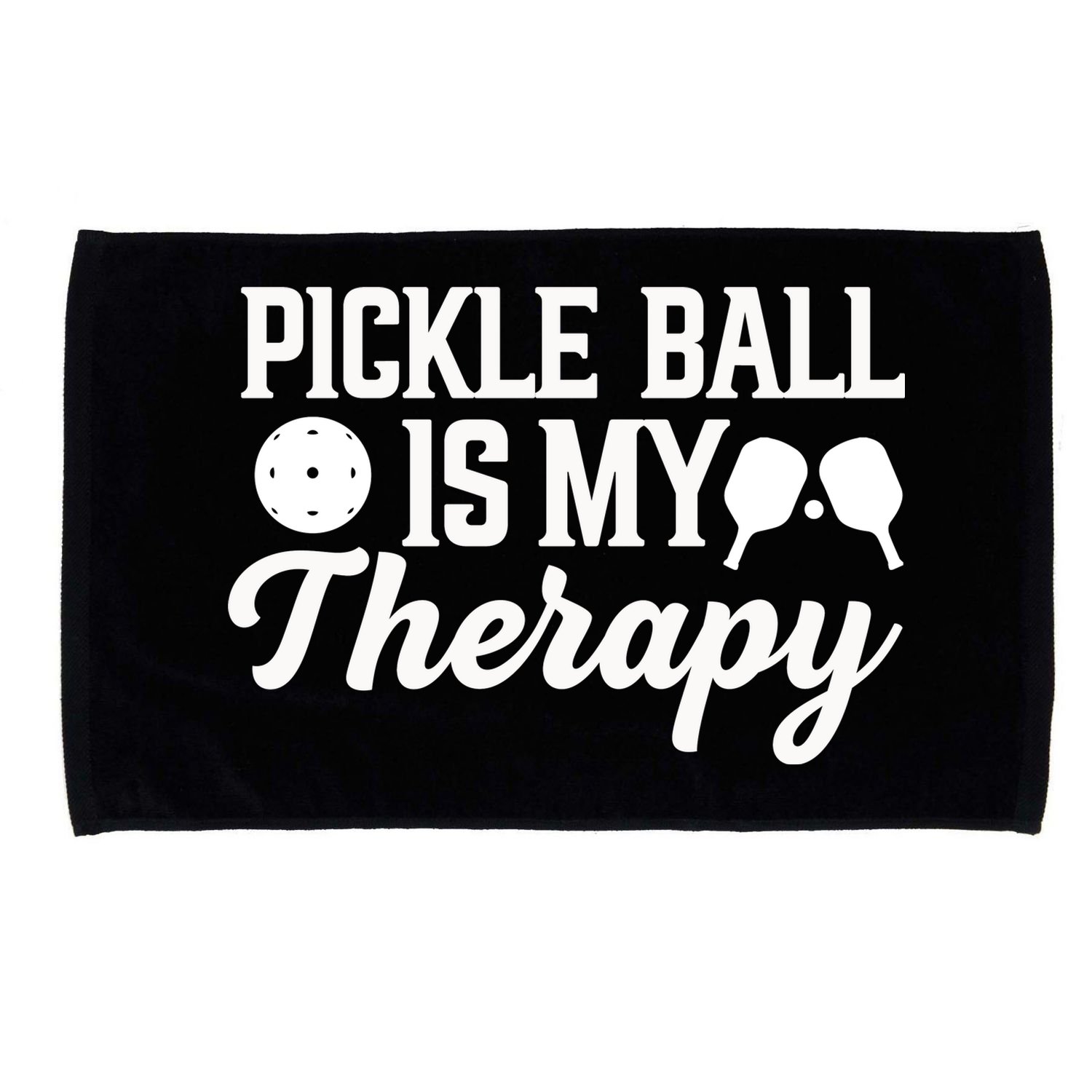 Pickle Ball Is My Therapy Gift For Pickleball Player Team Sport Microfiber Hand Towel