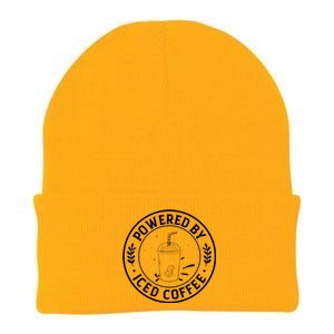 Powered By Iced Coffee Knit Cap Winter Beanie