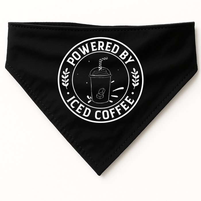 Powered By Iced Coffee USA-Made Doggie Bandana