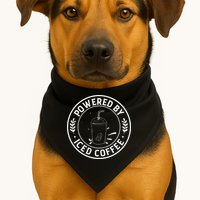 Powered By Iced Coffee USA-Made Doggie Bandana