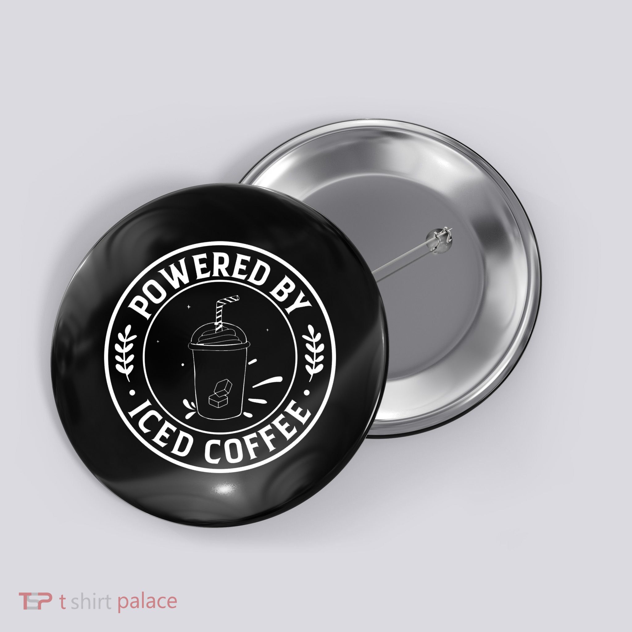 Powered By Iced Coffee Button