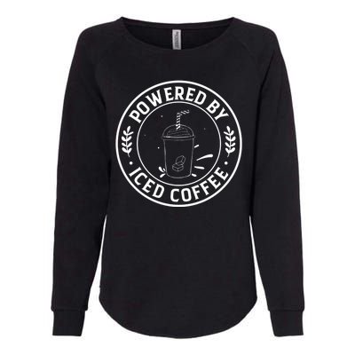 Powered By Iced Coffee Womens California Wash Sweatshirt