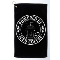 Powered By Iced Coffee Golf Towel