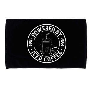 Powered By Iced Coffee Microfiber Hand Towel