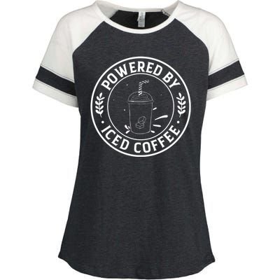 Powered By Iced Coffee Enza Ladies Jersey Colorblock Tee