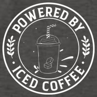 Powered By Iced Coffee Vector Backpack