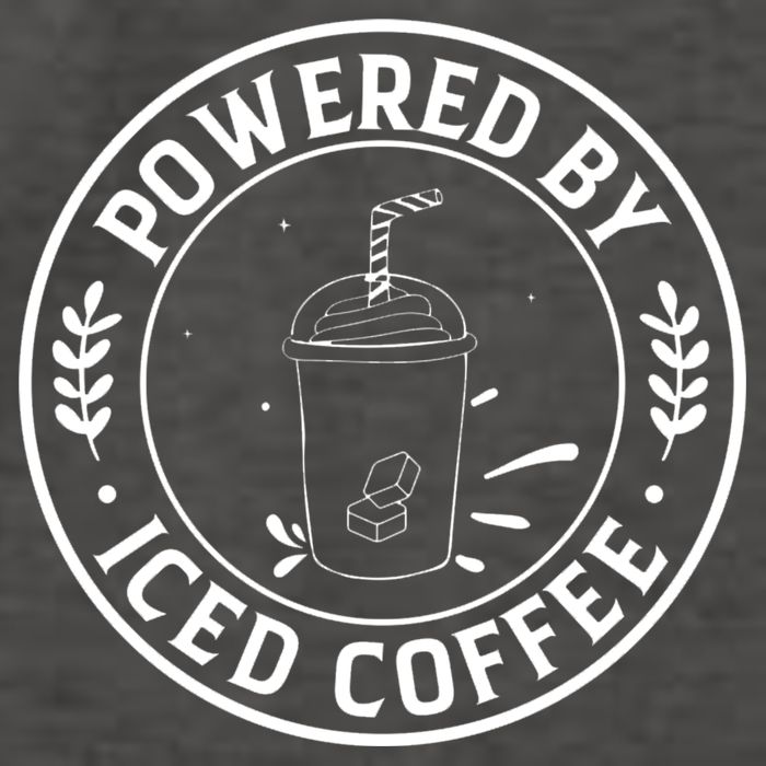Powered By Iced Coffee Vector Backpack