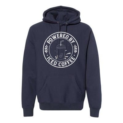 Powered By Iced Coffee Premium Hoodie