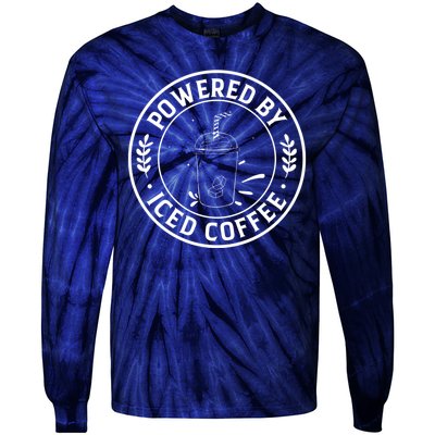 Powered By Iced Coffee Tie-Dye Long Sleeve Shirt