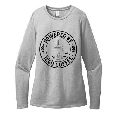 Powered By Iced Coffee Womens CVC Long Sleeve Shirt