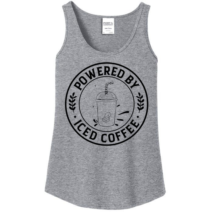 Powered By Iced Coffee Ladies Essential Tank