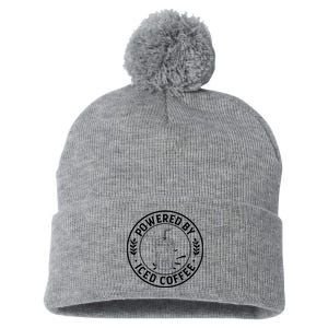 Powered By Iced Coffee Pom Pom 12in Knit Beanie