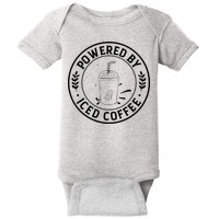 Powered By Iced Coffee Baby Bodysuit