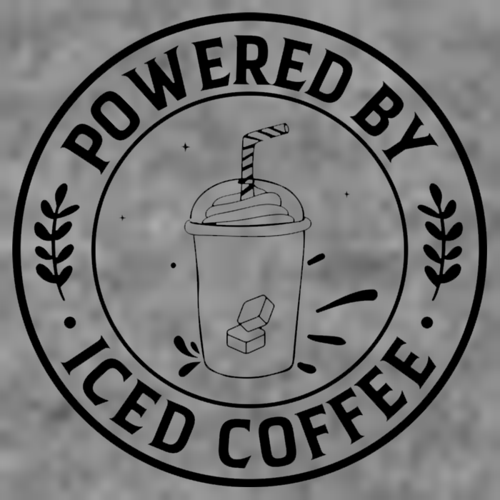 Powered By Iced Coffee Baby Bodysuit
